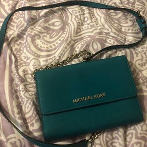 Michael Kors green small handbag